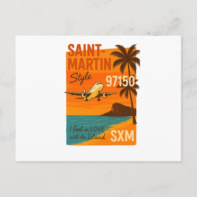 Vintage postcard Saint-Martin SXM 97150 (Front)