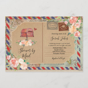 Vintage Postcard Shower by Mail Baby Shower