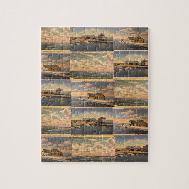 Vintage Postcards "Kelley's Island"  Puzzle (Vertical)