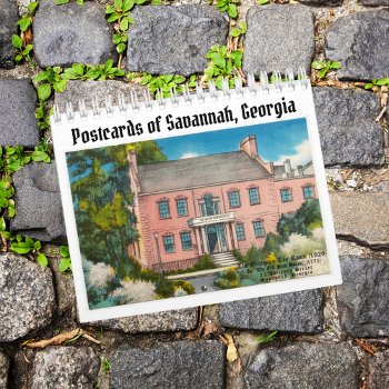 Vintage Postcards Of Savannah Georgia Calendar by CoastalEmpire at Zazzle