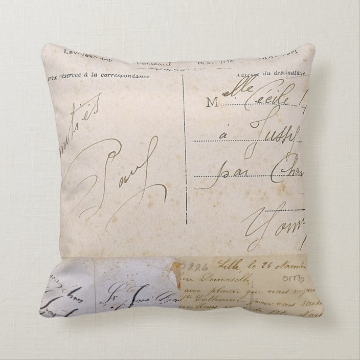Vintage Postcards Pillow