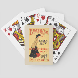 Vintage Poster - Boston Terrier Club - Bench Show Poker Cards