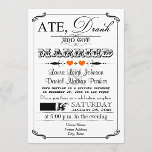 Vintage Poster & Chalkboard Wedding Invitation 10