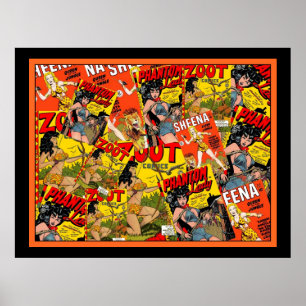 Vintage Poster Comic Book Zoot Phantom Combo