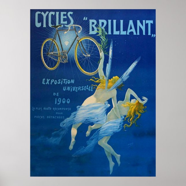 Vintage Poster Cycles Brillant Henry Gray C 1900 (Front)