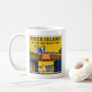 Vintage Poster For 1933-34 Chicago World's Fair Coffee Mug