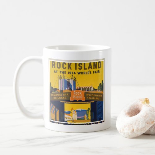 Vintage Poster For 1933_34 Chicago Worlds Fair Coffee Mug