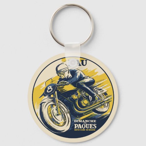 Vintage Poster for Pau Keychain