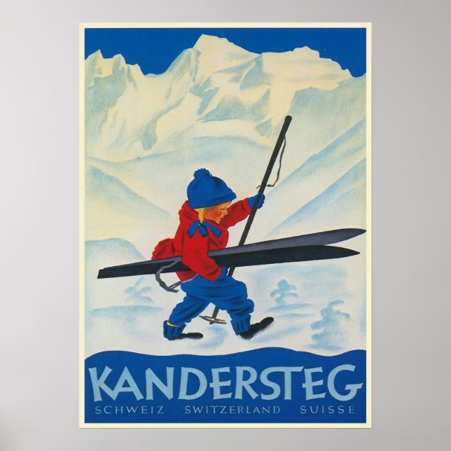 Vintage Poster from the Swiss Alps (Front)