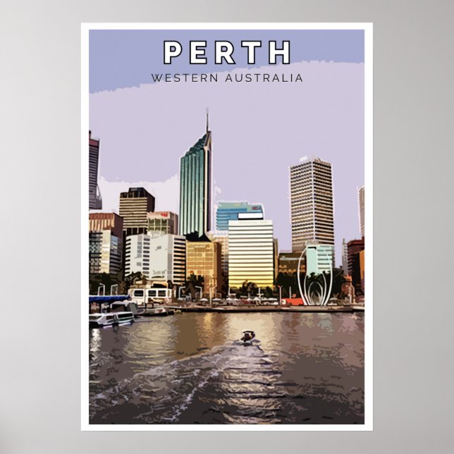 Vintage Poster - Perth, Western Australia (Front)