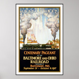 Vintage Poster Print Baltimore Railroad