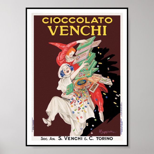 Vintage Poster Print: Cioccolato - Chocolates (Front)