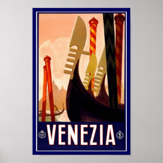 Vintage Poster Print Venice