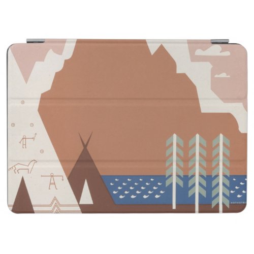 Vintage Poster Promoting Travel To Montana 2 iPad Air Cover