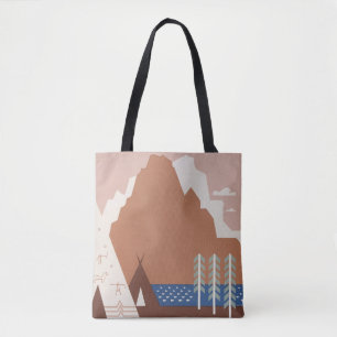 Vintage Poster Promoting Travel To Montana. 2 Tote Bag