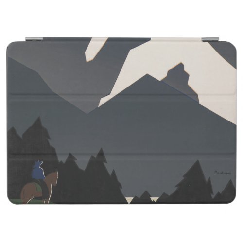 Vintage Poster Promoting Travel To Montana iPad Air Cover
