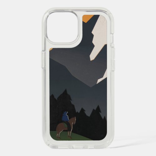 Vintage Poster Promoting Travel To Montana iPhone 15 Case