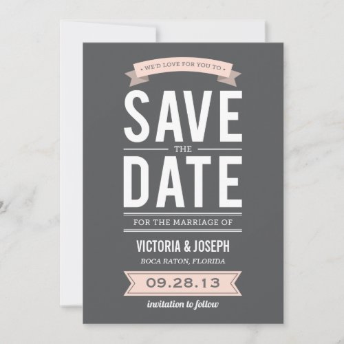 VINTAGE POSTER | SAVE THE DATE ANNOUNCEMENT