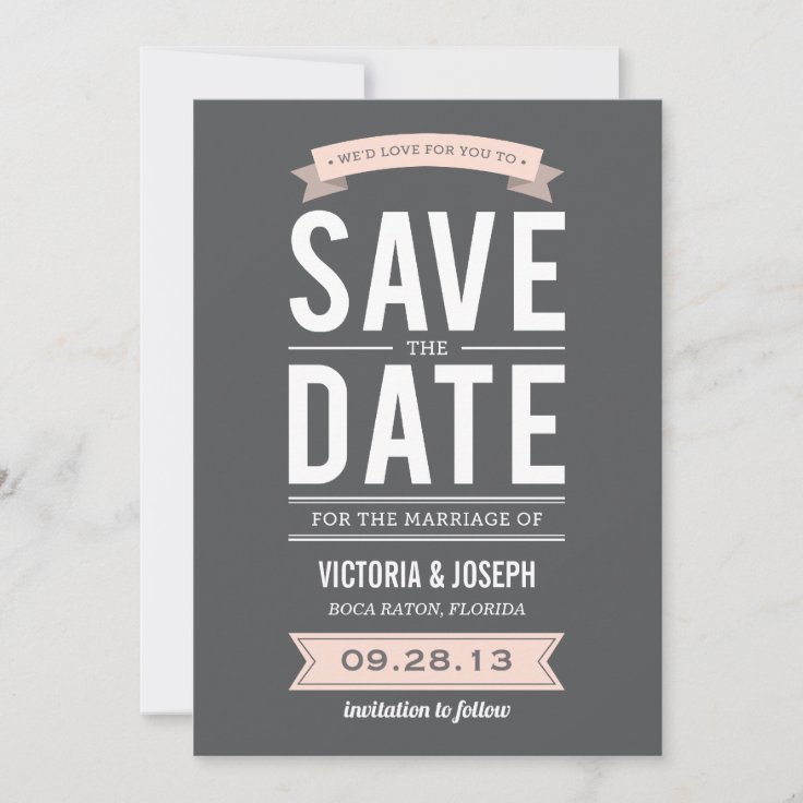 VINTAGE POSTER SAVE THE DATE ANNOUNCEMENT Zazzle