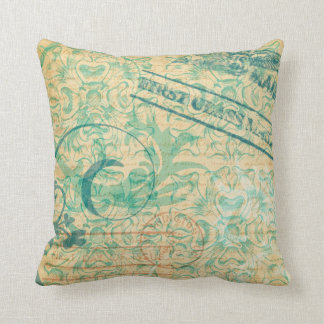 Vintage Postmarks Pillow