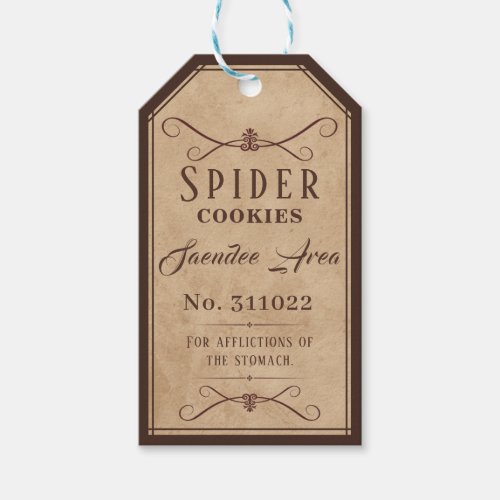 Vintage Potions Gift Tag