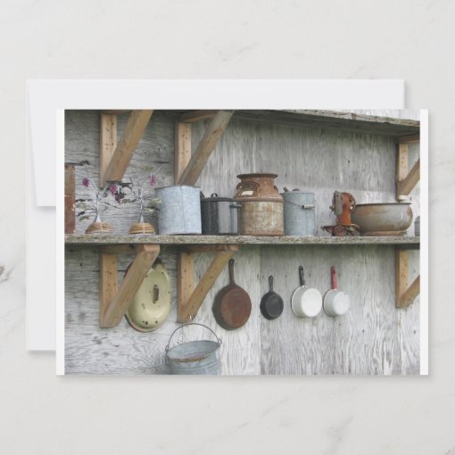Vintage Pots and Pans Housewarming Invitation Zazzle