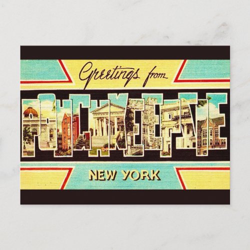 Vintage Poughkeepsie NY Postcard