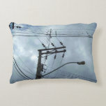 Vintage Powerlines Accent Pillow Vintage Powerlines Accent Pillow