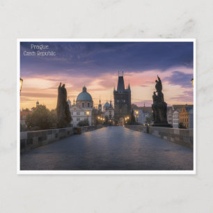 vintage prague Czech Republic République tchèque Postcard