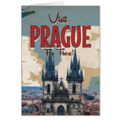 Vintage Prague, Czech Republic Travel Poster (Front)