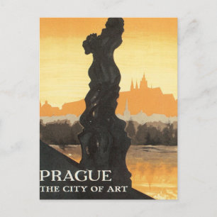 Vintage Prague Czechoslovakia Postcard