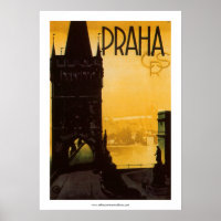 Vintage Praha Poster
