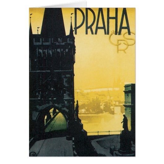 Vintage Praha Poster Cards (Front)