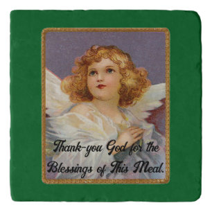 Vintage Praying Angel Trivet