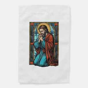 Vintage Praying Religious Figure Vector Shirt Desi Garden Flag