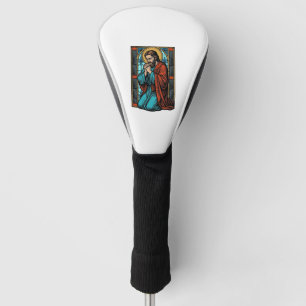 Vintage Praying Religious Figure Vector Shirt Desi Golf Head Cover