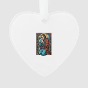 Vintage Praying Religious Figure Vector Shirt Desi Ornament