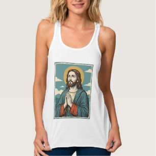 Vintage Praying Savior Religious Shirt Design_1