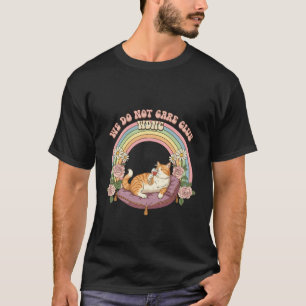 Vintage Pre-Menopause We Do Not Care Club WDNC Cat T-Shirt