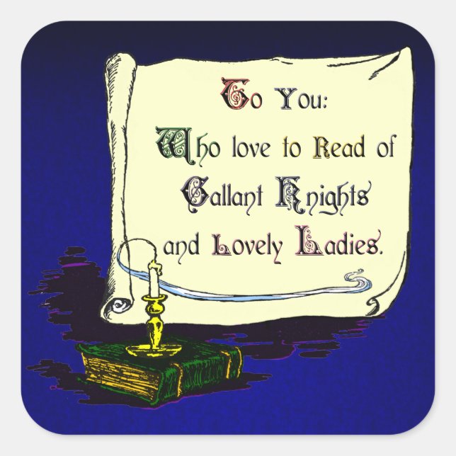 Vintage Presentation Bookplate Sticker (Front)