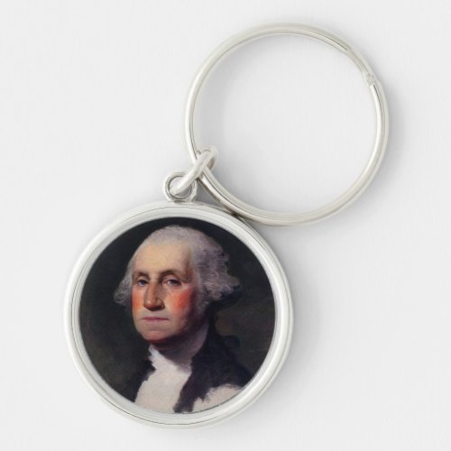 Vintage President portrait of George Washington Keychain