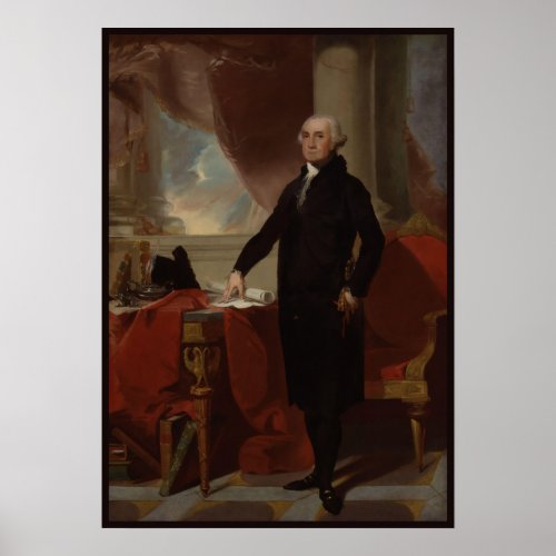 Vintage President portrait of George Washington Po Poster