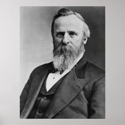 Vintage President Rutherford B Hayes Poster