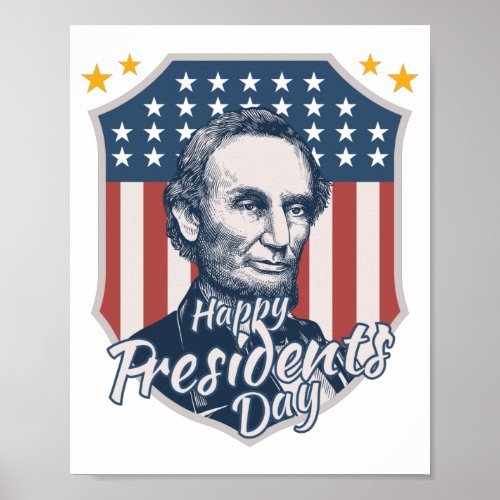 Vintage presidents day poster