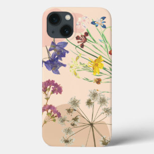 'Vintage Pressed Wildflower Boho' iPhone 13 Case