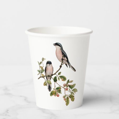 Vintage Pretty Birds Paper Cups