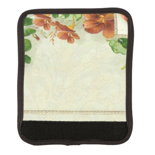 Vintage Pretty Elegant Floral Border Flower Luggage Handle Wrap