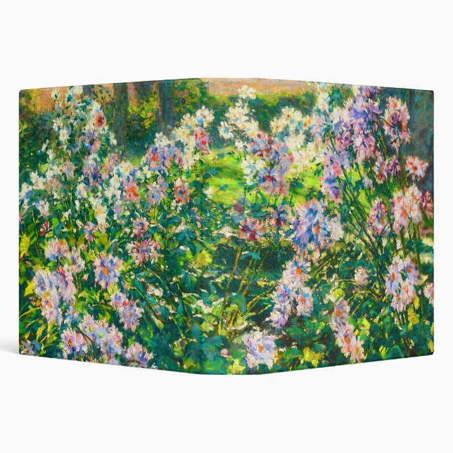 Vintage pretty flowers Windflowers illustration 3 Ring Binder (Background)