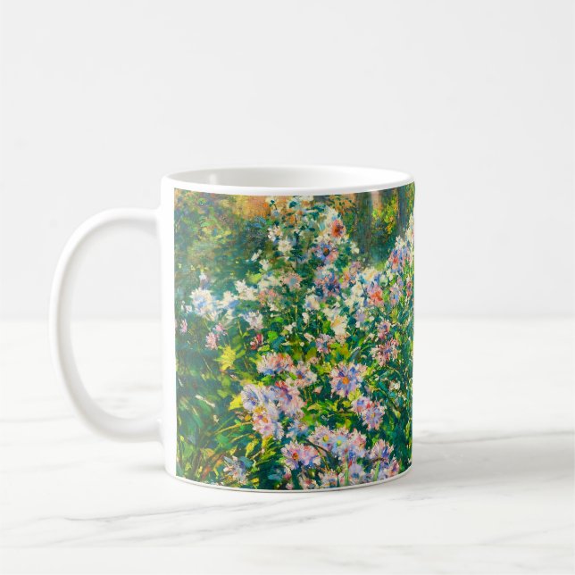 Vintage pretty flowers Windflowers illustration Coffee Mug (Left)