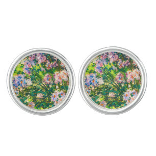 Vintage pretty flowers Windflowers illustration Cufflinks